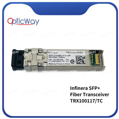 インフィネラ TRX100117/TC 10G DWDM 調節可能 APD LIM 80km LC SFP+ ファイバートランシーバー