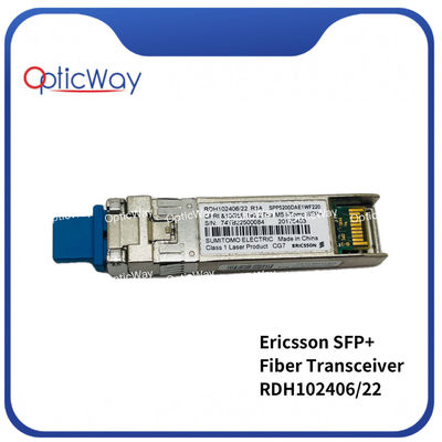 エリックソン RDH102406/22 R1A SFP 10G DWDM 192.2THz 40km 1559.79nm CRTUAETLAA SFP+ ファイバートランシーバー