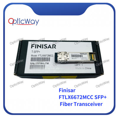 調節可能 SFP+ ファイバートランシーバー Finisar FTLX6672MCC 10Gb/S DWDM 40km マルチレート