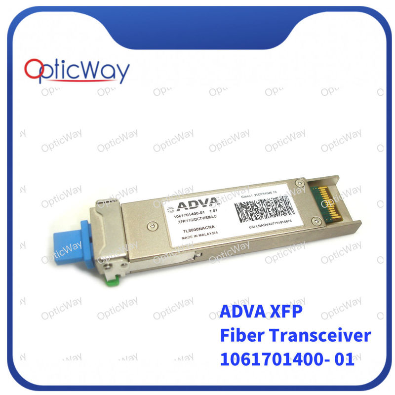 調節可能 LC XFP オプティカル モジュール 11G / DCTV / SM / LC DWDM C バンド 80km SMF